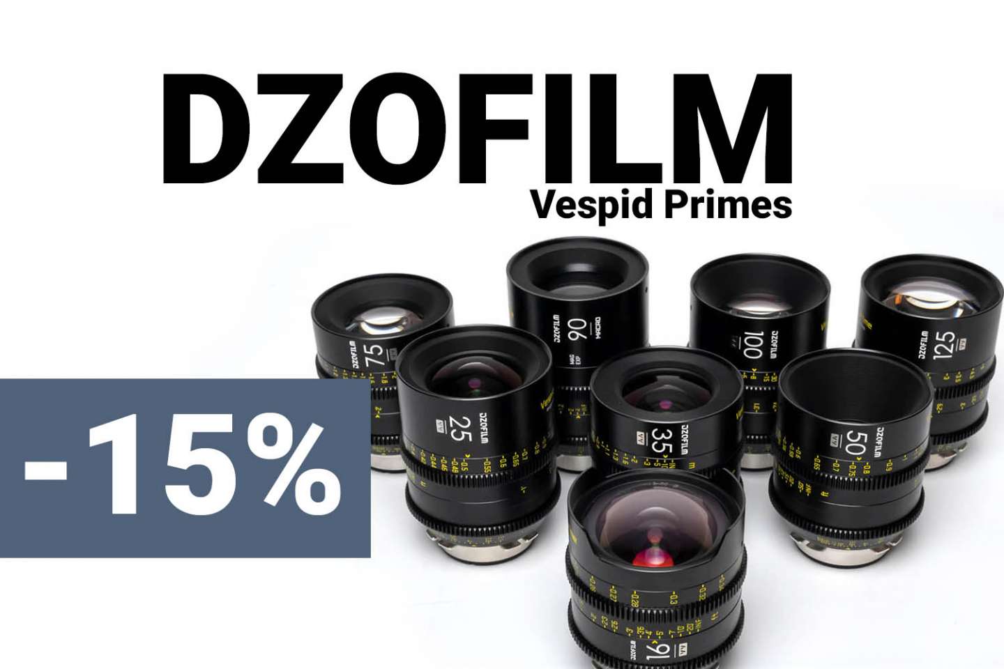 Miete DZOFILM Objektive im Oktober günstiger!