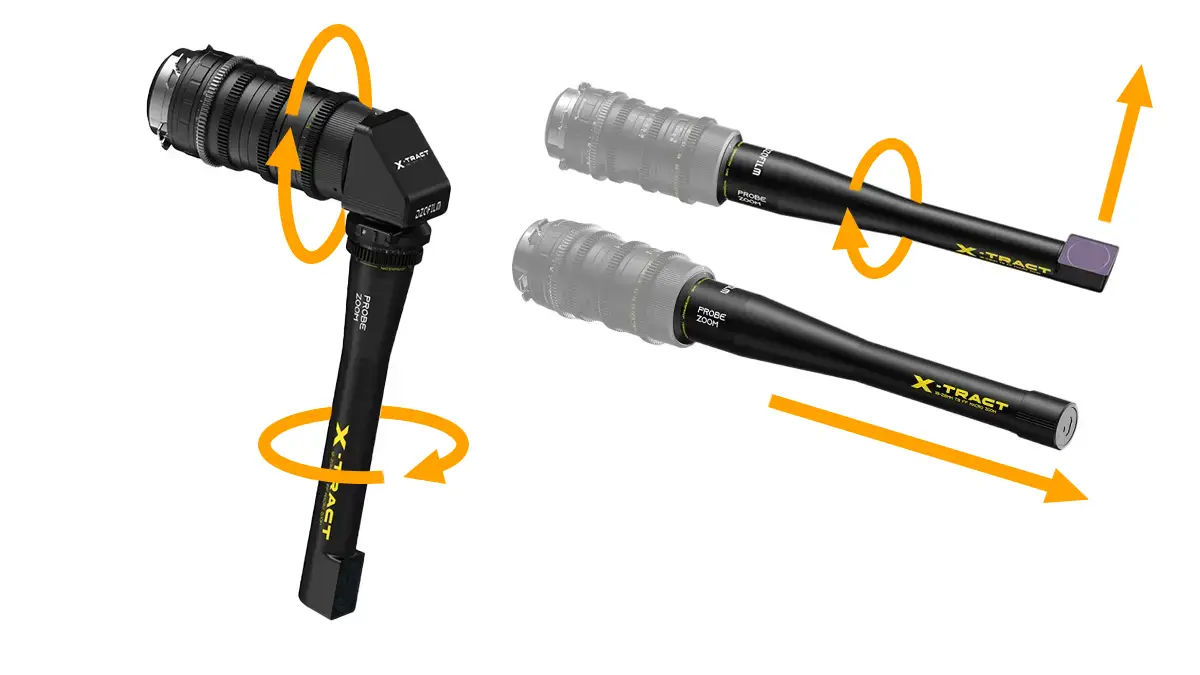 DZOFILM X-TRACT 18-28mm T8 Probe Zoom 0/90/360° Kit verfügbar