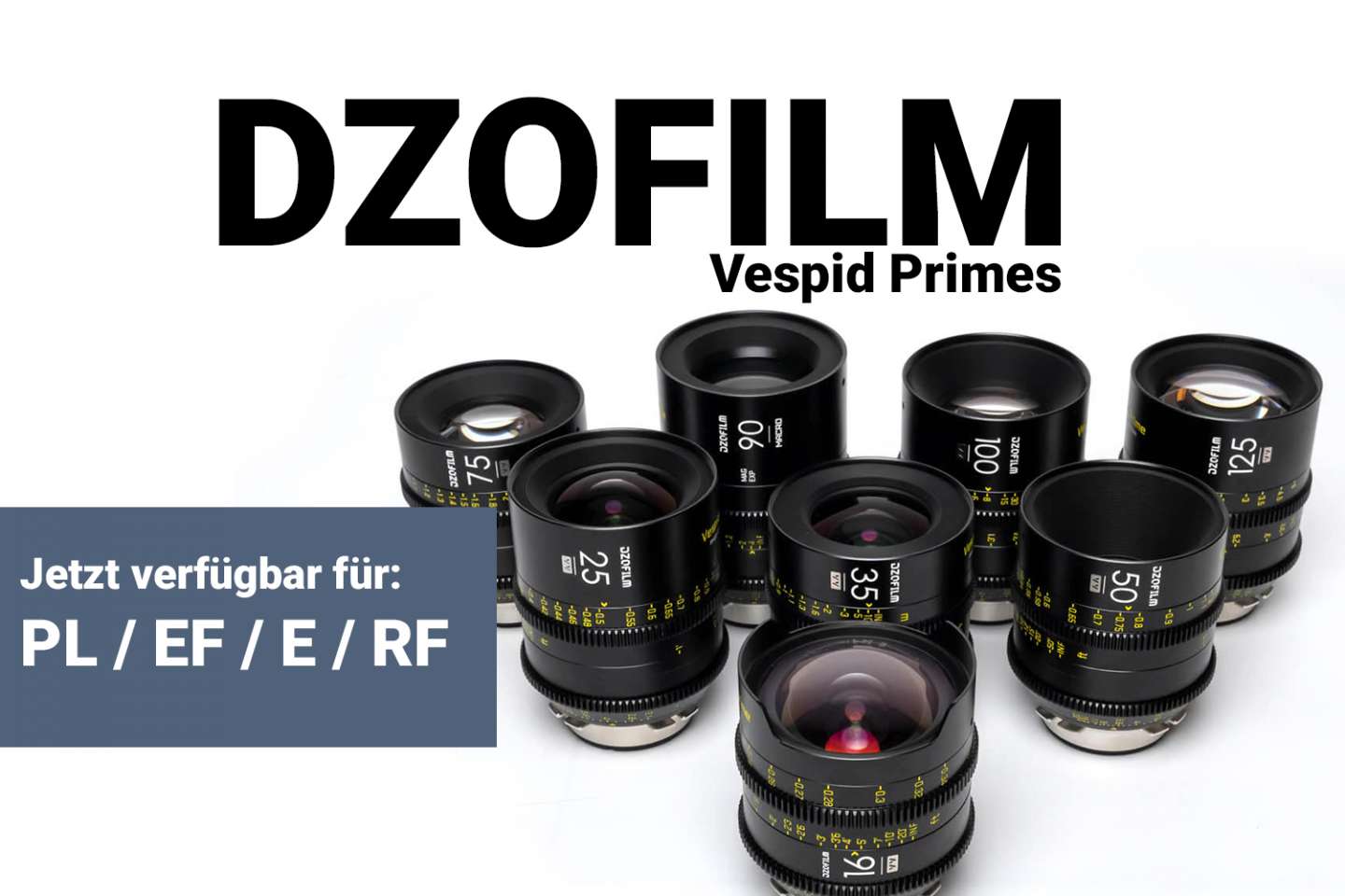 Neu: RF- und L-Mount für DZOFILM Vespid Primes