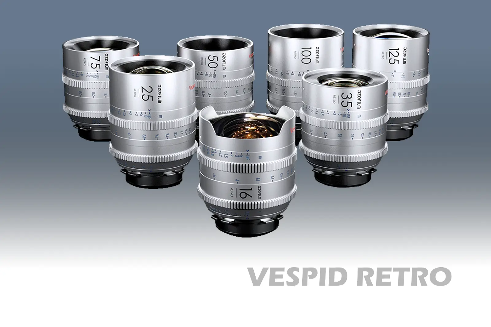 DZOFILM Vespid Retro 4 Lens Kit (PL, EF, RF, E-Mount) mieten